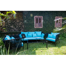 Poly Rattan Wicker Couch Set Für Outdoor Garten